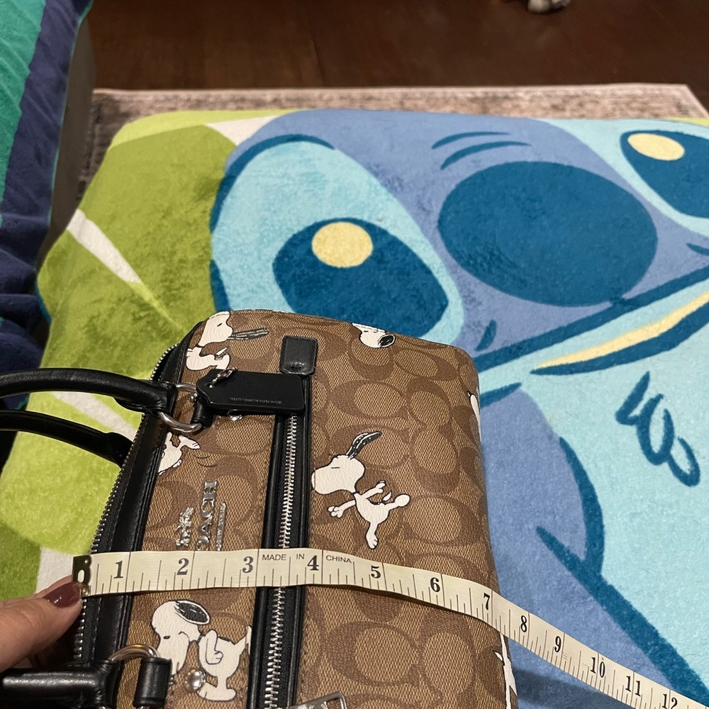 Coach Brown and Black Snoopy Satchel - Picture 4 of 12